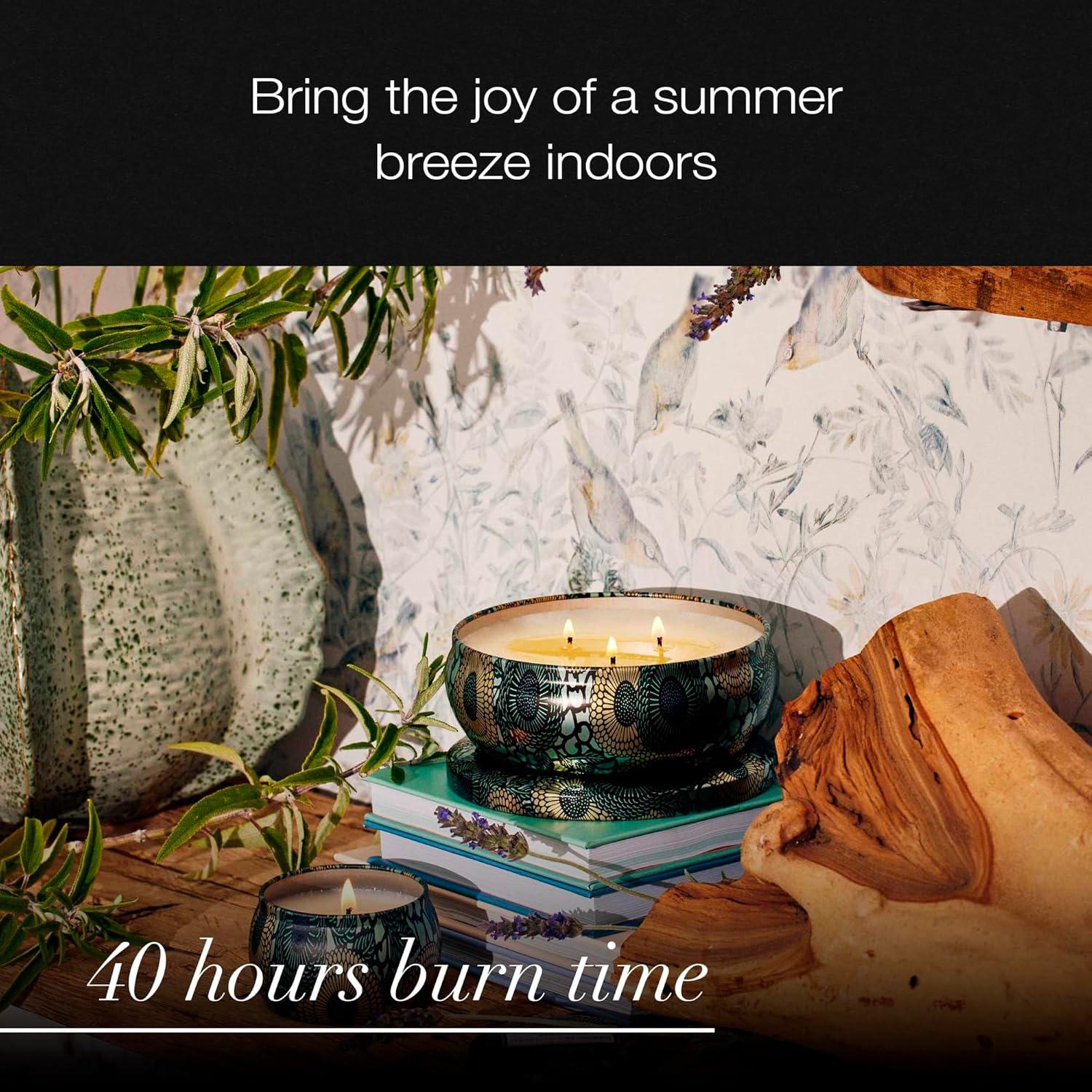 image3 Wick Tin Candle Goji Tarocco Orange by Voluspa for Unisex 12 oz CandleFrench Cade Lavender