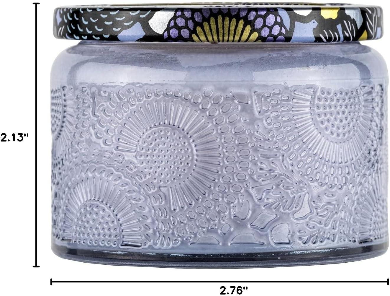 imageVoluspa Apple Blue Clover Petite Candle Jar 32 oz 25 Hour Burn Time Coconut Wax for Clean Burning Handcrafted in The USA