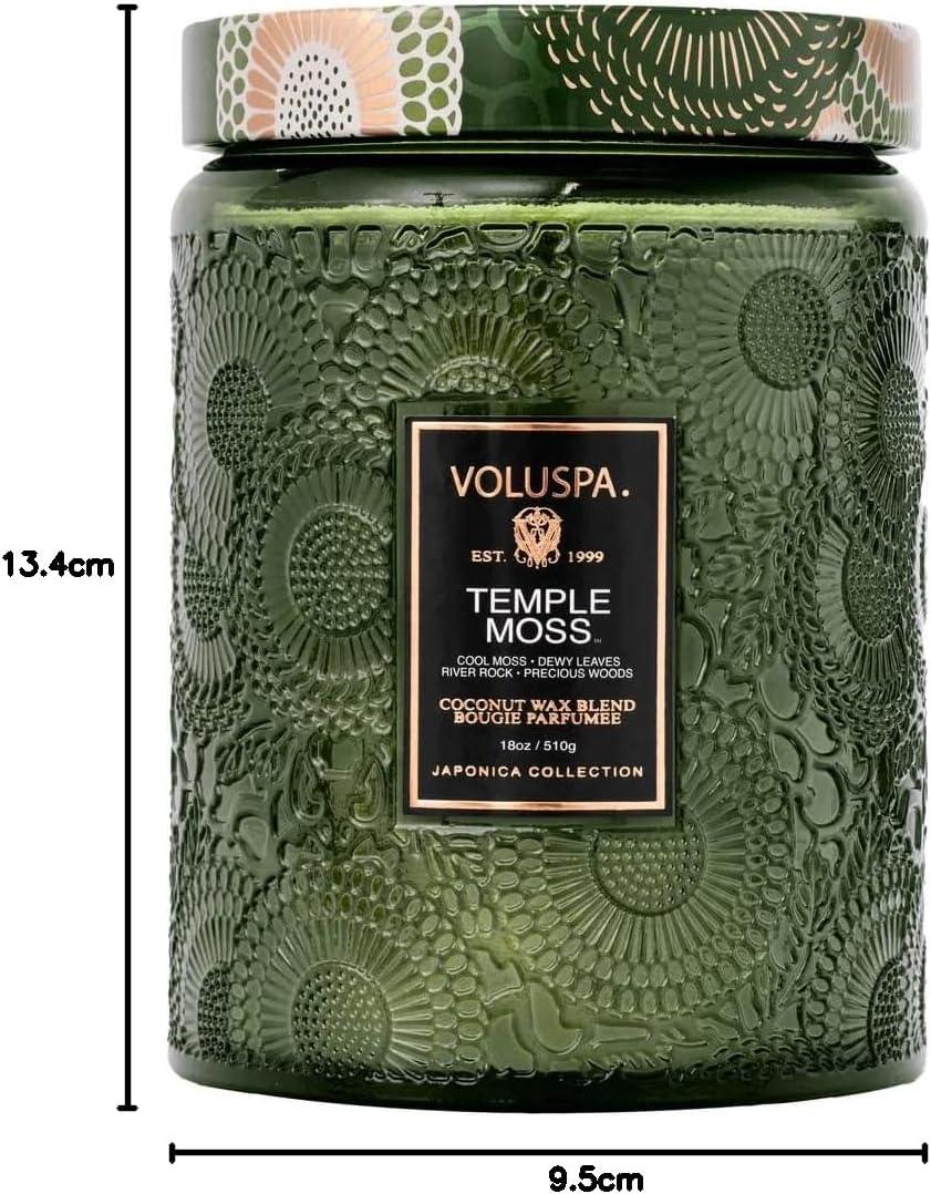 imageVoluspa French Cade Lavender Candle 18 oz Coconut Wax Blend Scented Candles for Home 100 Hour Burn Time Candle JarsMulticolor