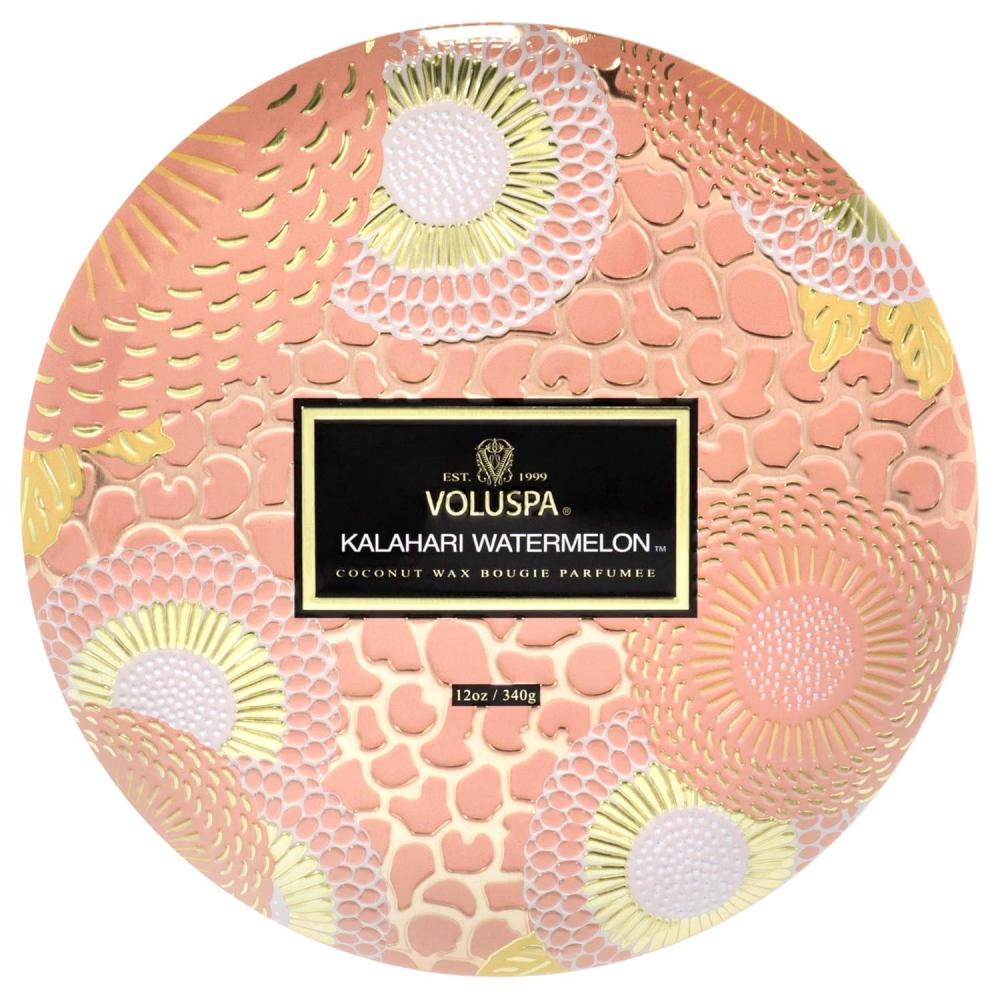 image3 Wick Tin Candle Kalahari Watermelon by Voluspa for Unisex 12 oz Candle
