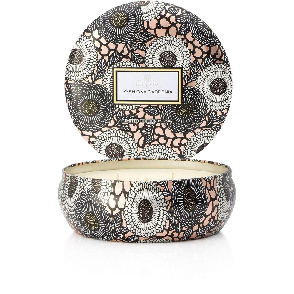 image3 Wick Tin Candle Yashioka Gardenia by Voluspa for Unisex 12 oz Candle