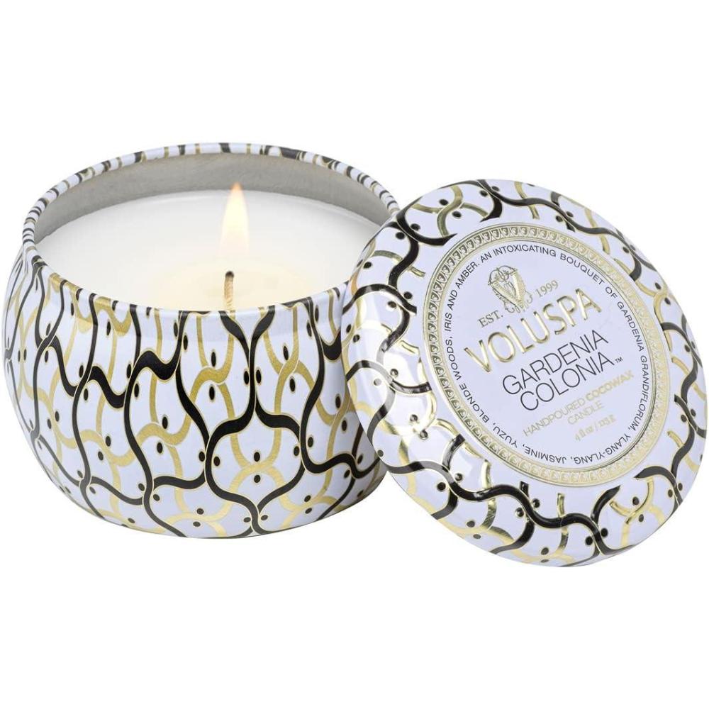 imageVOLUSPA Maison Blanc Mini Tin Candle Gardenia ColoniaWhite