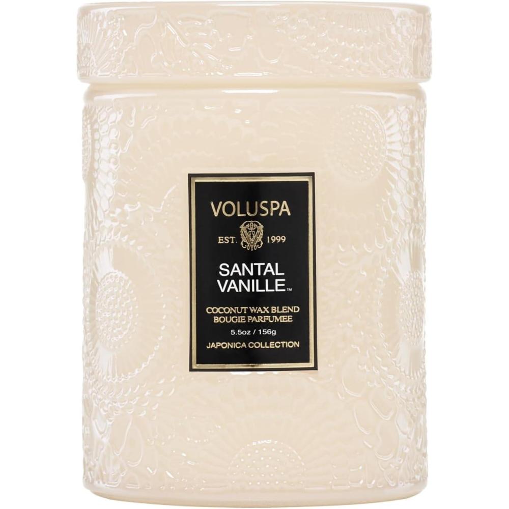 imageVoluspa Baltic Amber Small Candle Jar 55 oz 50 Hour Burn Time Coconut Wax for Clean Burning Handcrafted in the USACream