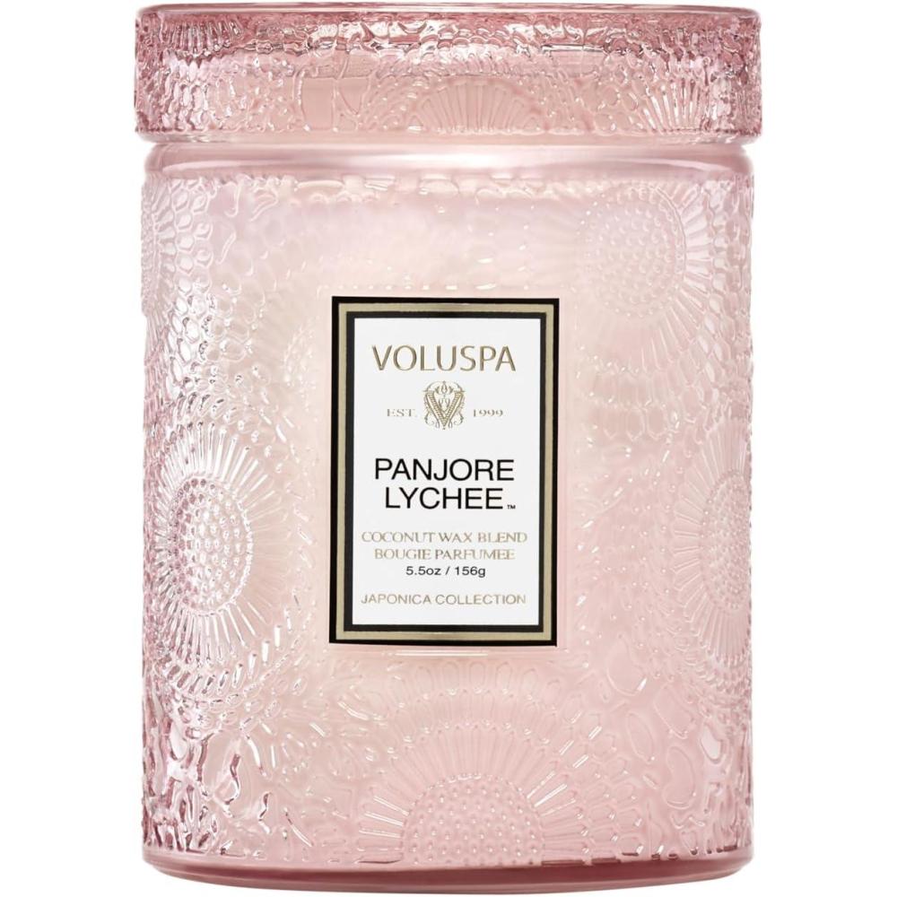 imageVoluspa Baltic Amber Small Candle Jar 55 oz 50 Hour Burn Time Coconut Wax for Clean Burning Handcrafted in the USAPink