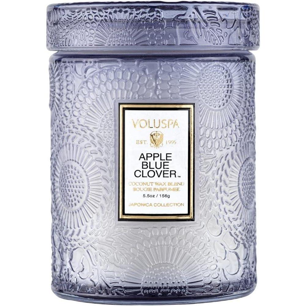 imageVoluspa Baltic Amber Small Candle Jar 55 oz 50 Hour Burn Time Coconut Wax for Clean Burning Handcrafted in the USAPurple