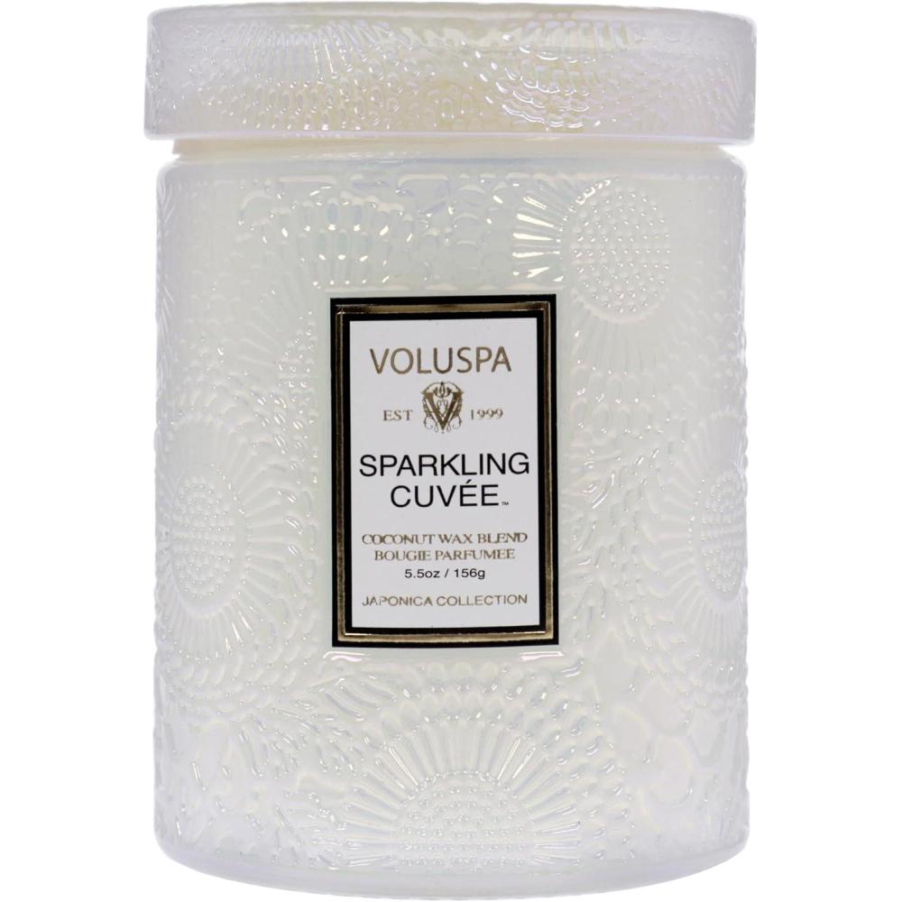 imageVoluspa Baltic Amber Small Candle Jar 55 oz 50 Hour Burn Time Coconut Wax for Clean Burning Handcrafted in the USASparkling Cuvee