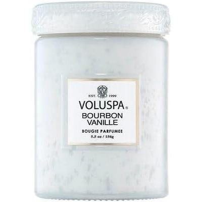 imageVoluspa Bourbon Vanille Small Candle Jar 55 Ounces 50 Hour Burn Time Coconut Wax for Clean Burning Handcrafted in The USA