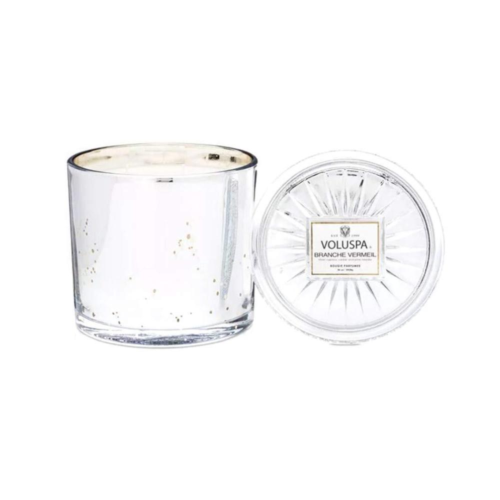 imageVoluspa Branche Vermeil Candle Corta Maison Boxed Glass 11 Oz 45 Hour Burn Time Vegan Coconut Wax and All Natural Wicks for a Cleaner Burn