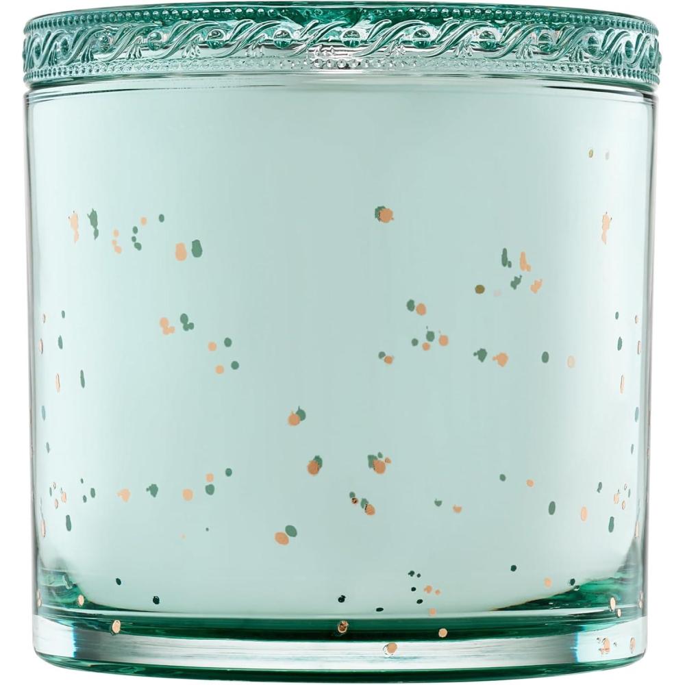 imageVoluspa Casa Pacifica Grande Maison 3 Wick Glass Candle 36 oz 100 Hour Burn Time Coconut Wax for Clean Burning Handcrafted in The USA