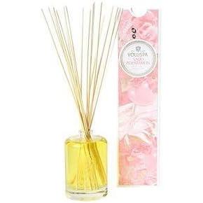 Voluspa Fragrant Oil Embossed Diffuser, Saijo Persimmon, 6 oz