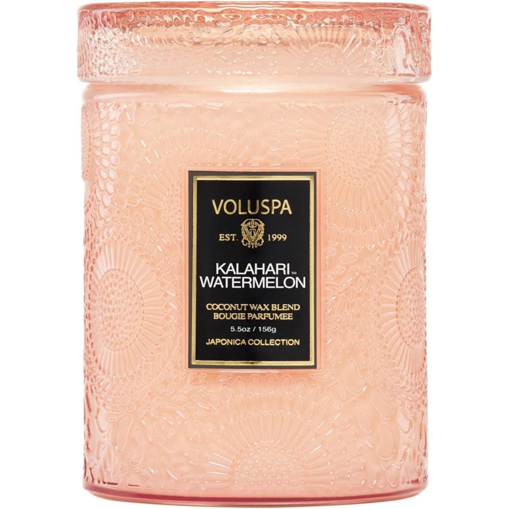 imageVoluspa Santal Vanille Small Candle Jar 55 oz 50 Hour Burn Time Coconut Wax for Clean Burning Handcrafted in the USALime