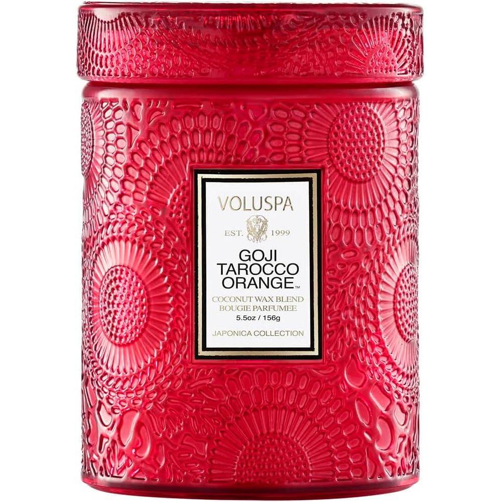 imageVoluspa Santal Vanille Small Candle Jar 55 oz 50 Hour Burn Time Coconut Wax for Clean Burning Handcrafted in the USAMulticolor