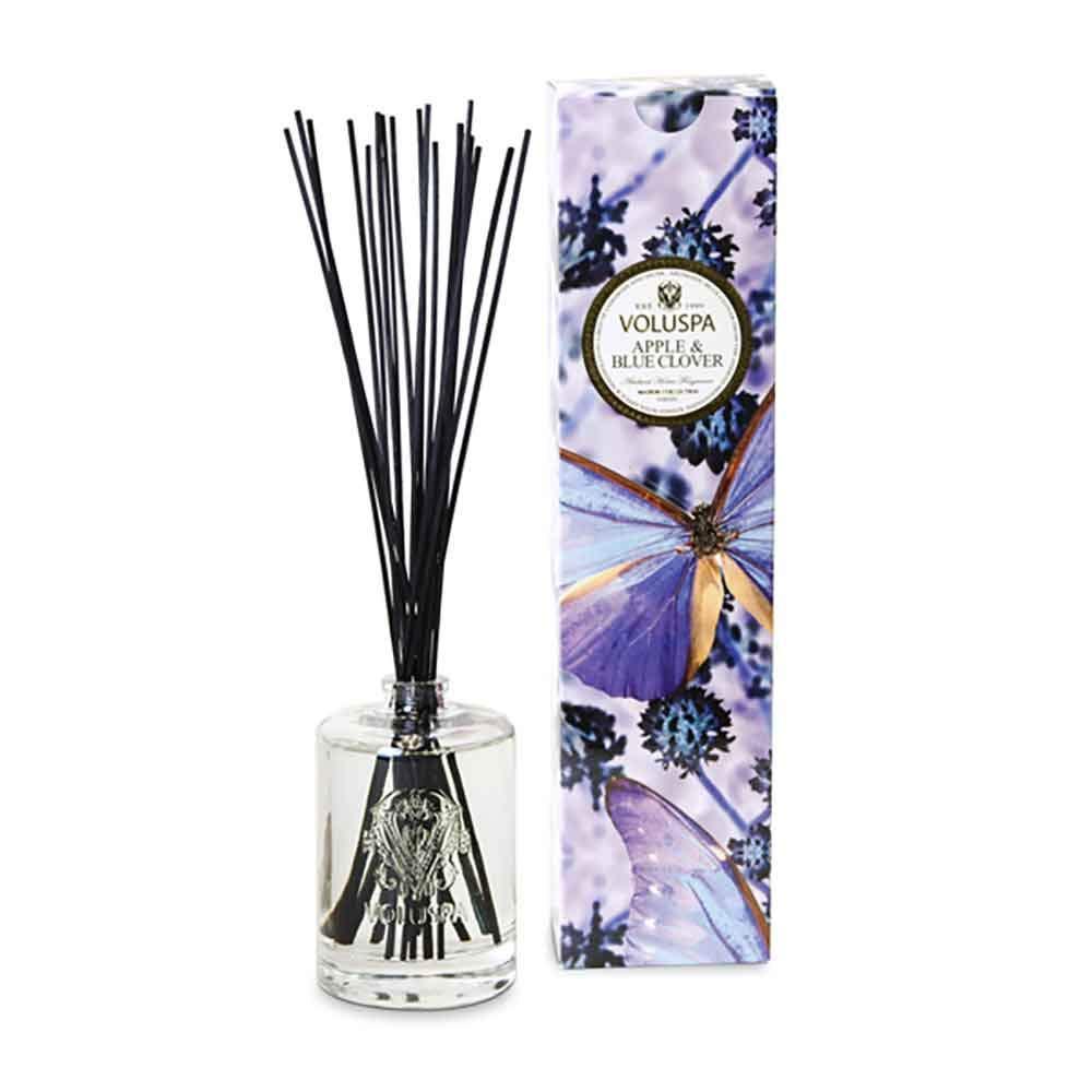 imageVoluspa Santiago Huckleberry Reed Diffuser 34 Fl Oz 46 Month Product Life 247 Fragrance without the flame VeganApple and Blue Clover