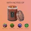 Voluspa Baltic Amber, Small Candle Jar, 5.5 oz, 50 Hour Burn Time, Coconut Wax for Clean Burning, Handcrafted in the USA(Forbidden Fig)
