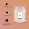 Voluspa Baltic Amber, Small Candle Jar, 5.5 oz, 50 Hour Burn Time, Coconut Wax for Clean Burning, Handcrafted in the USA(Pink)