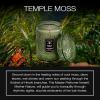 Voluspa Baltic Amber, Small Candle Jar, 5.5 oz, 50 Hour Burn Time, Coconut Wax for Clean Burning, Handcrafted in the USA(TEMPLE MOSS)