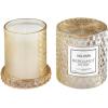 Voluspa Bergamot Rose Icon Cloche Textured Glass Candle, 8.5 Ounces