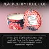 Voluspa Bergamot Rose, Tin Candle 2 Wick Tin Candle, 26 oz, 80 Hour Burn Time, Coconut Wax for Clean Burning, Handcrafted in The USA(Blackberry Rose Oud)