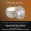 Voluspa Bourbon Vanille, Mini Tin Candle, 4 oz, 25 Hour Burn Time, Coconut Wax for Clean Burning, Handcrafted in the USA(Blond Tabac)