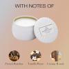 Voluspa Bourbon Vanille, Mini Tin Candle, 4 oz, 25 Hour Burn Time, Coconut Wax for Clean Burning, Handcrafted in the USA(Bourbon Vanille)