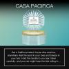 Voluspa Casa Pacifica, 3 Wick Tin Candle, 12 Ounces, 40 Hour Burn Time, Coconut Wax for Clean Burning, Handcrafted in The USA