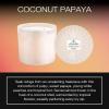 Voluspa Coconut Papaya, Grande Maison 3 Wick Glass Candle, 36 oz, 100 Hour Burn Time, Coconut Wax for Clean Burning, Handcrafted in The USA