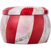 Voluspa Crushed Candy Cane Candle | Classic Boxed Candle | 6.5 Ounces | 40 Hour Burn Time |Coconut Wax for Clean Burning | Non-Toxic(Red  White)