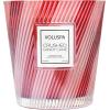 Voluspa Crushed Candy Cane Candle | Classic Boxed Candle | 6.5 Ounces | 40 Hour Burn Time |Coconut Wax for Clean Burning | Non-Toxic(Red)