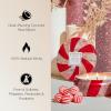Voluspa Crushed Candy Cane Candle | Classic Boxed Candle | 6.5 Ounces | 40 Hour Burn Time |Coconut Wax for Clean Burning | Non-Toxic(White)