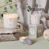 Voluspa Eucalyptus & White Sage, 3 Wick Tin Candle, 12 oz, 40 Hour Burn Time, Coconut Wax for Clean Burning, Handcrafted in the USA