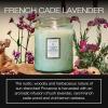 Voluspa French Cade Lavender Candle, 18 oz, Coconut Wax Blend, Scented Candles for Home, 100 Hour Burn Time, Candle Jars(French Cade Lavender)