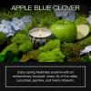 Voluspa French Cade Lavender, Mini Tin Candle, 4 oz, 25 Hour Burn Time, Coconut Wax for Clean Burning, Handcrafted in The USA(Apple Blue Clover)