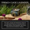 Voluspa French Cade Lavender, Mini Tin Candle, 4 oz, 25 Hour Burn Time, Coconut Wax for Clean Burning, Handcrafted in The USA(French Cade Lavender)