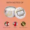 Voluspa French Cade Lavender, Mini Tin Candle, 4 oz, 25 Hour Burn Time, Coconut Wax for Clean Burning, Handcrafted in The USA(Panjore Lychee)