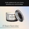 Voluspa Makassar Ebony & Peach, Corta Maison Boxed Candle, 11 oz, 45 Hour Burn Time, Coconut Wax for Clean Burning, Handcrafted in The USA
