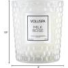 Voluspa Milk Rose, Classic Candle Jar, 6.5 Ounces, 40 Hour Burn Time, Coconut Wax for Clean Burning, Handcrafted in The USA