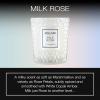 Voluspa Milk Rose, Classic Candle Jar, 6.5 Ounces, 40 Hour Burn Time, Coconut Wax for Clean Burning, Handcrafted in The USA