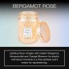 Voluspa Milk Rose, Large Candle Jar, 18 Ounce, 100 Hour Burn Time, Coconut Wax for Clean Burning, Handcrafted in The USA(Bergamot Rose)