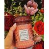 Voluspa Milk Rose, Large Candle Jar, 18 Ounce, 100 Hour Burn Time, Coconut Wax for Clean Burning, Handcrafted in The USA(Blackberry Rose Oud)