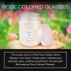 Voluspa Milk Rose, Large Candle Jar, 18 Ounce, 100 Hour Burn Time, Coconut Wax for Clean Burning, Handcrafted in The USA(Rose Colored Glasses)