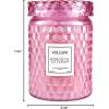 Voluspa Milk Rose, Large Candle Jar, 18 Ounce, 100 Hour Burn Time, Coconut Wax for Clean Burning, Handcrafted in The USA(Rose Petal Ice Cream)