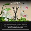 Voluspa Mokara Scented Reed Diffuser, 3.4 oz, Luxury Orchid Diffuser, Oil Reed Diffusers for Home, Handcrafted in the USA(Clear)