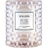 Voluspa Rose Colored Glasses, Cloche Textured Glass Candle, 8.5 Ounce, 55 Hour Burn Time, Coconut Wax for Clean Burning, Handcrafted in The USA