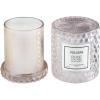 Voluspa Rose Colored Glasses, Cloche Textured Glass Candle, 8.5 Ounce, 55 Hour Burn Time, Coconut Wax for Clean Burning, Handcrafted in The USA