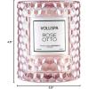 Voluspa Rose Otto, Cloche Textured Glass Candle, 8.5 Ounce, 55 Hour Burn Time, Coconut Wax for Clean Burning, Handcrafted in The USA