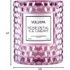 Voluspa Rose Petal Ice Cream, Classic Candle Jar, 6.5 Ounce, 40 Hour Burn Time, Coconut Wax for Clean Burning, Handcrafted in The USA(Rose Petal Ice Cream)