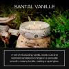 Voluspa Santal Vanille, 3 Wick Tin Candle, 12 oz, 40 Hour Burn Time, Coconut Wax for Clean Burning, Handcrafted in the USA(12 ounce)