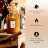 Voluspa Santal Vanille, Small Candle Jar, 5.5 oz, 50 Hour Burn Time, Coconut Wax for Clean Burning, Handcrafted in the USA(Baltic Amber)