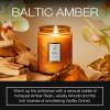 Voluspa Santal Vanille, Small Candle Jar, 5.5 oz, 50 Hour Burn Time, Coconut Wax for Clean Burning, Handcrafted in the USA(Baltic Amber)