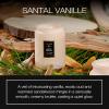 Voluspa Santal Vanille, Small Candle Jar, 5.5 oz, 50 Hour Burn Time, Coconut Wax for Clean Burning, Handcrafted in the USA(Cream)